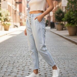 Free People Edie Crop Boyfriend Jeans Size 26